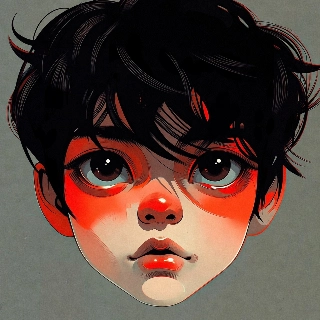 Zabawny, indie-dziecięcy portret o wysokim nasyceniu