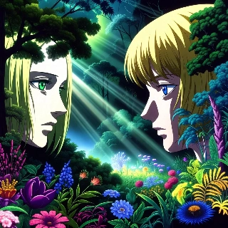 Deep Forest Light Rays Anime Blonde Duet