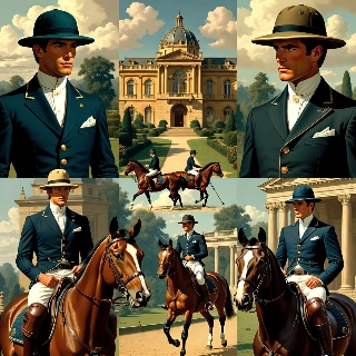 Old Money Polo Gentleman Vintage Aesthetic Portrait