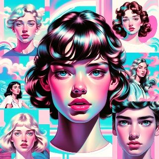 Vibrant Indie Kid Portraits in Vintage Scenery