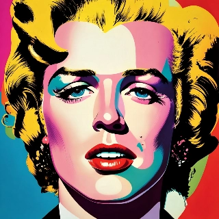 Portrét Marilyn Monroe od Andyho Warhola v pop-artu