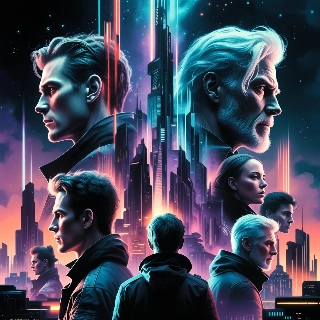 Cyberpunk Neon Futuristisk By Ensemble Portrett