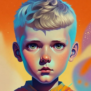 Cute Chibi Boy Aesthetic Anime Portrait