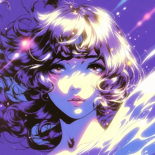 Ethereal Glowing Anime Girl with Soft Light