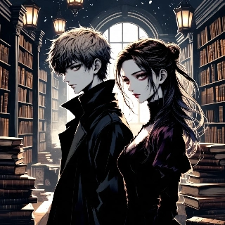 คู่หูอนิเมะลึกลับในห้องสมุด Dark Academia