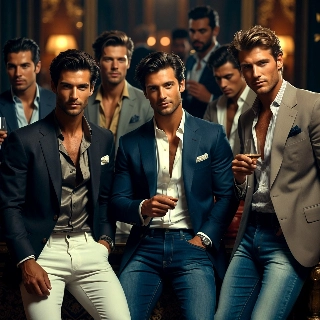 Elite Tech Billionaires Casual Luxury Photoshoot