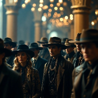 Lonely in Crowd Cinematic Bokeh Cool Boy