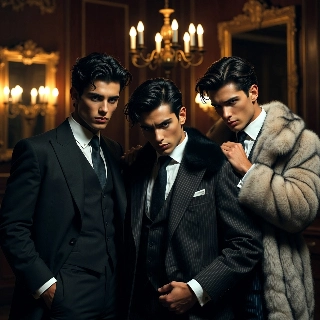 Arrogant Elite Sad Boys in Luxe Suits