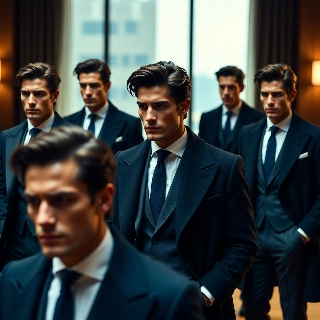Brooding Modern Executive Sad Boy Suit PFP