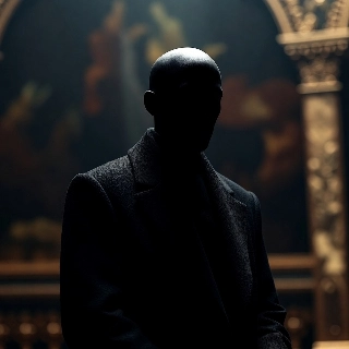 Mystery Silhouette Face in Shadow Sad Boy Aesthetic