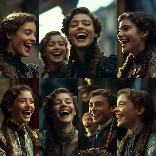 Radiant Laughter Victorian Aesthetic Profile Picture