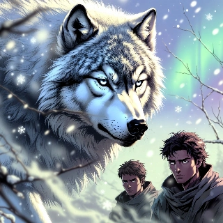 Snow Wolf Icy Blue Eyes Anime Winter PFP