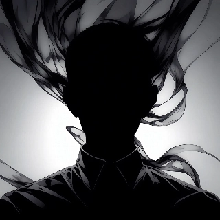 Mysterious Shadow Silhouette Face Anime Style