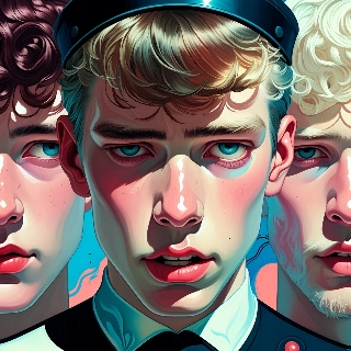 Sarcastic Side Eye Officer in Hyperrealistic Portrait Style