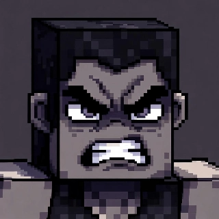 Angry Fierce Intense Eyes Minecraft Pixel Skin PFP