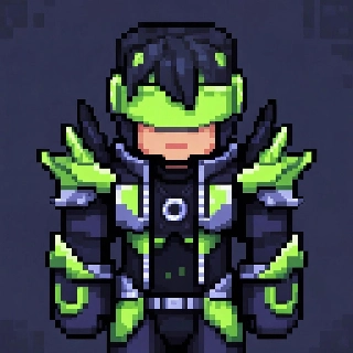 Cybercore Futuristic Minecraft Skin Warrior PFP