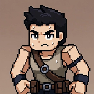 รูปโปรไฟล์ Minecraft Pixel Art นักกีฬาเหงื่อท่วมผู้มุ่งมั่น