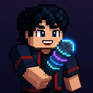 Neon Mic Smiling Minecraft Twitch Streamer Skin