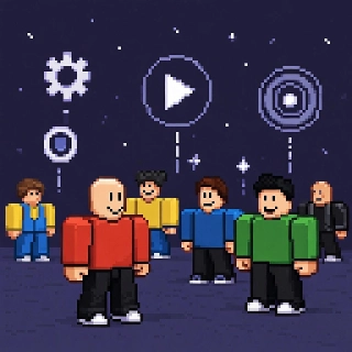 Pixelated Roblox Avatars in Virtual Reality World