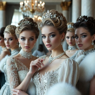 Elegant Baddie Girl Vogue Cover Portrait
