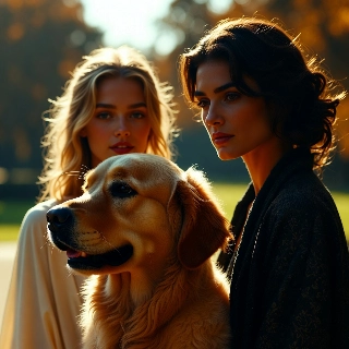 Cute Golden Retriever Sunny Park Korean Style