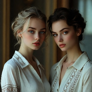 Elegant Korean Girls Old Money Polo Aesthetic