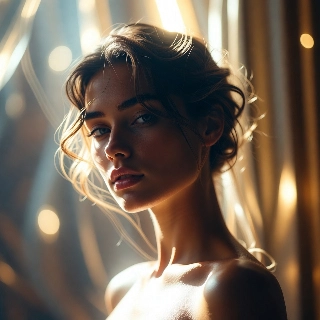 Ethereal Korean Beauty Soft Glowing Portrait