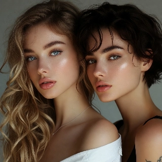 Korean Clean Girl Aesthetic Minimal Makeup Portrait