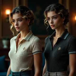 ภาพถ่ายบุคคลสไตล์โปโลที่ดูหรูหราและสง่างามแบบคนมีฐานะ