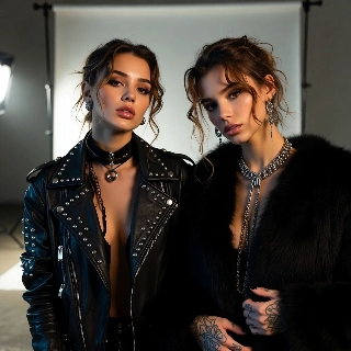 ภาพถ่ายคู่ของสาวๆ สไตล์สตรีทแวร์ไฮเอนด์สุดฮิป