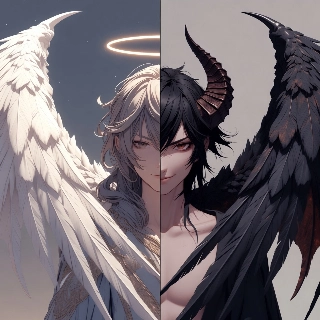Angel Demon Couple Matching Anime PFP