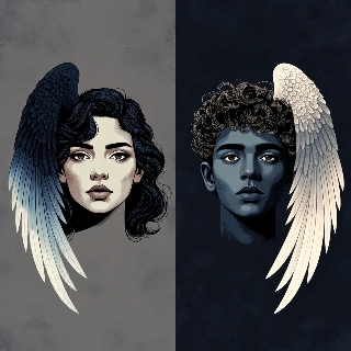 Butterfly Wings One Wing Each Matching Duo Portraits
