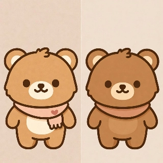รูปโปรไฟล์น่ารักๆ สไตล์หมีนมและหมีมอคค่า