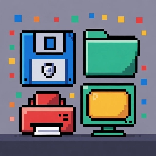 Retro Computer Icons95 Pixel Art PFP
