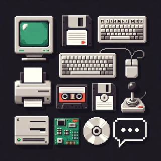 Retro Computer Icons95 Pixel Art Collection