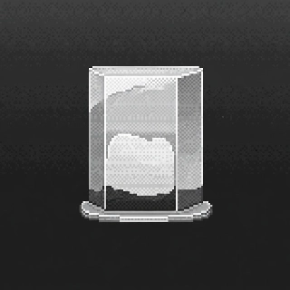 Frosted Glassmorphism Monochrome Minimalist PFP