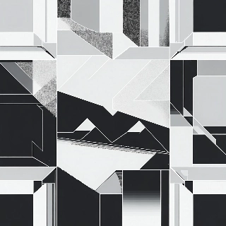 Monochrome Glassmorphism Frosted Glass Abstract PFP