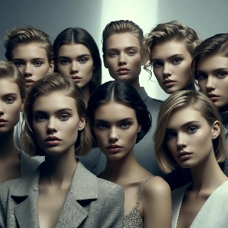 Clean Girl Aesthetic Minimal Makeup Group Portrait
