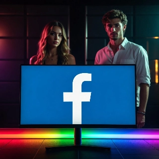 Pro Gamer Couple with RGB Lighting Setup