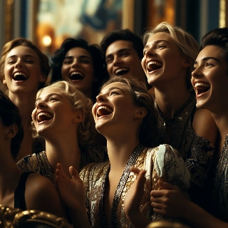 Radiant Laughter Group in Luxe Art Deco Style