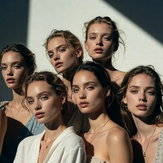 ภาพถ่ายบุคคลสไตล์ Clean Girl Aesthetic ที่แต่งหน้าแบบมินิมอล
