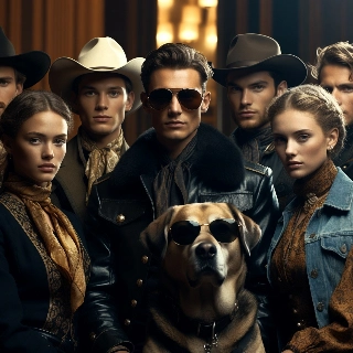 Klassz kutya napszemüvegben Western Gang PFP