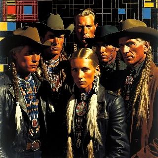 Pop Art Cowboy Gang Andy Warhol Vibe