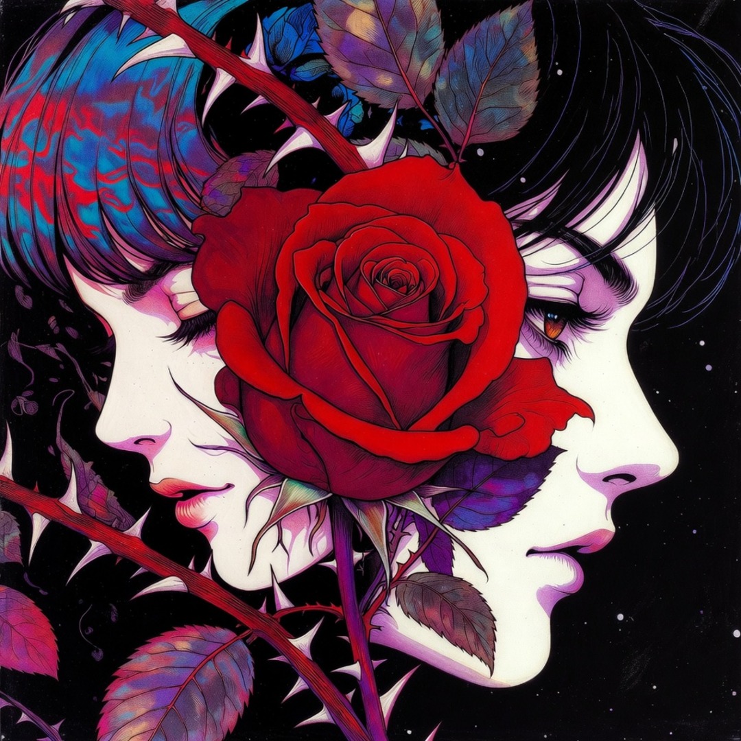 Red Rose with Thorns Dark Romantic PFP Aesthetic Profile Picture | GetPFPs