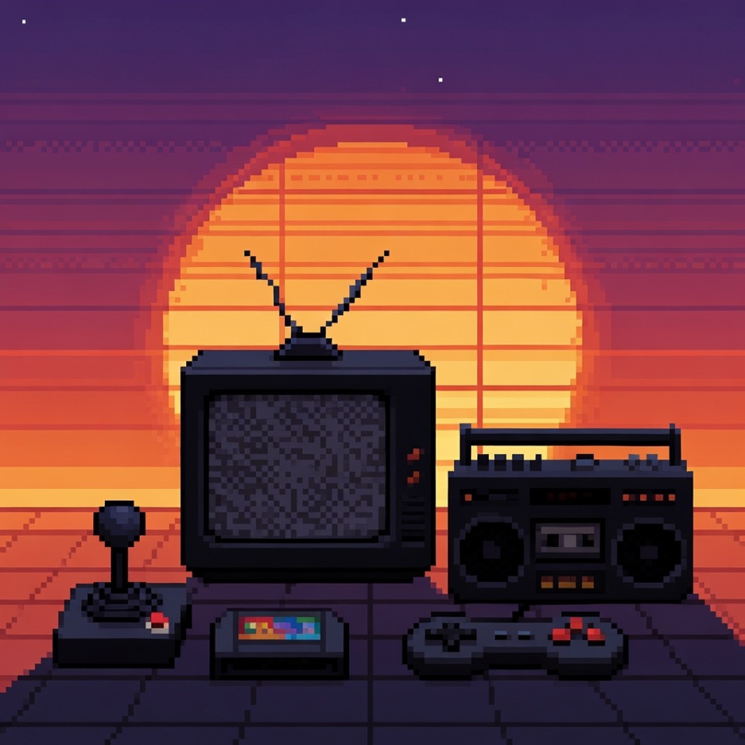 Synthwave Sunset Pixel PFP Retro Gaming Profile Picture | GetPFPs